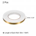 2pcs 0 39 Inchx164 Ft Foil Self Adhesive Tile Sticker Decoration Gap Sealing Tape Strip Waterproof Self-adhesive Floor Crevice