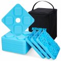 Kohree Rv Leveling Blocks 10 Pack Camper With Storage Bag Durable For Stabilizer Jack Travel Trailer Accessories Each Blue 