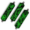 Vps Shock Cover For Kawasaki Racing Kfx 450 R 700 Kfx450 Kfx700 Set Of 3 Green Color Nd1624 