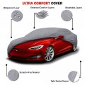 Custom Fit Car Cover For Tesla Model S 2012 2025 All Weather Waterproof Uv Resistant And Scratch Fullage Vehicle Cover Outdoor