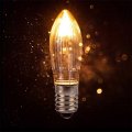 Acsuz 14pieces 3w 34v Warm Light Glass Bulbs Tapered Candles E10 Replacement Lamp Bathroom Kitchen Home