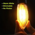 Acsuz 14pieces 3w 34v Warm Light Glass Bulbs Tapered Candles E10 Replacement Lamp Bathroom Kitchen Home