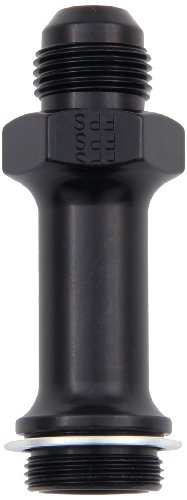 491976-bl Black Carb Adapter Fitting -8 X 7 8-20 3 In Long Automotive Fuel Injection