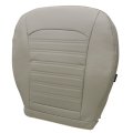 Front Driver Side Bottom Replacement Perforated Leather Seat Cover Tan For Ford Fusion 2013 2014 2015 2016 2017 Fits Power And 