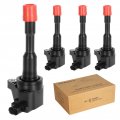 Ignition Coil Pack Set Of 4 For Honda Civic Hybrid 1 3l L4 2003 To 2011 Uf374 C1408 Replacement Coils
