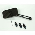 Side Mirror Rectangular With Billet Arm Black Each For Dune Buggy