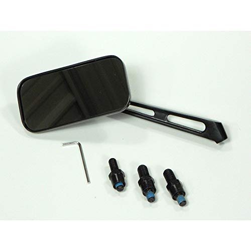 Side Mirror Rectangular With Billet Arm Black Each For Dune Buggy