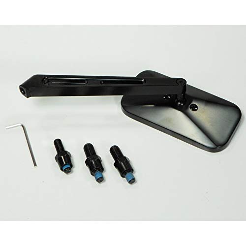 Side Mirror Rectangular With Billet Arm Black Each For Dune Buggy