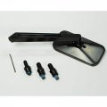 Side Mirror Rectangular With Billet Arm Black Each For Dune Buggy