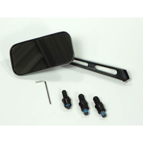 Side Mirror Rectangular With Billet Arm Black Each For Dune Buggy