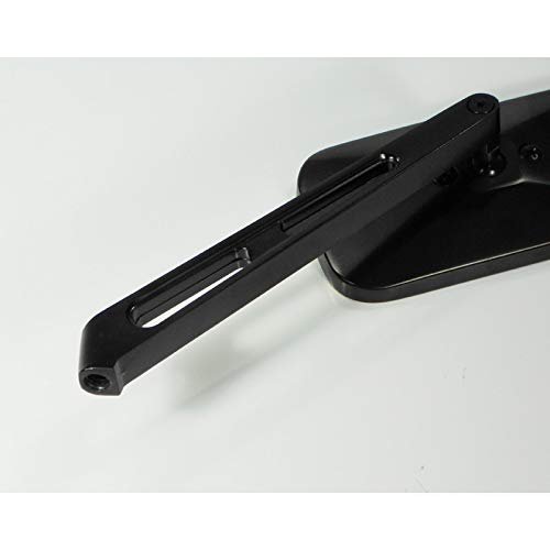 Side Mirror Rectangular With Billet Arm Black Each For Dune Buggy