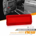 Hercoo Interior Door Reflectors Red Front Rear Reflector Light Cover Compatible With Ford Excursion 2000 To 2005 F250 F350 F450