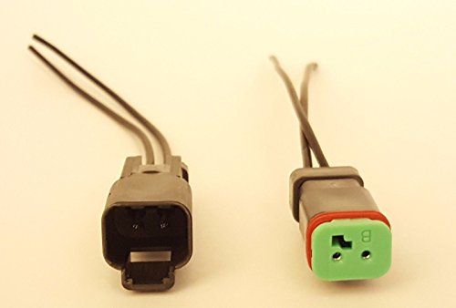 1x Female Pigtail Plug Connector 2-way 2 Pin Deutsch Dt Series With Wire