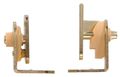 The Hillman Group 851593 Cafe Door Hinges Brass Finish 
