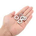 12pcs Aluminum Spacer 12mm Bore X 20mm Od 2mm Length Screw Bushing Plain Finish Round Metal For M12 Screws Bolts And Rods