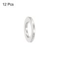 12pcs Aluminum Spacer 12mm Bore X 20mm Od 2mm Length Screw Bushing Plain Finish Round Metal For M12 Screws Bolts And Rods