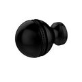 Allied Brass P-1-bkm 1-inch Beaded Cabinet Knob Matte Black 