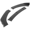 Universal Front Lip Splitter Bumper 3 Piece Set Adjustable Black Polypropylene Air Dam For Cars Nissan Honda Toyota Audi 