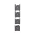 Rear Disc Brake Pads For Mercedes Benz C32 Amg And Slk32 2002 2003 2004 Set Of 4 Electronic Pad Wear Sensor Type 4000 