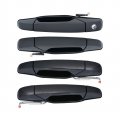 Deal Auto Electric Parts 4pcs Left Right Front Rear Side Black Exterior Door Handles For 07-13 Avalanche Silverado Sierra New 