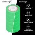 Uxcell 6rolls Neon Gaffers Cloth Tape 0 6 Inch X 16 5 Ft Glow In The Dark Fluorescent Adhesive Black Light For Party Home
