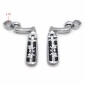 Smt-chrome Adjustable Peg Mounting Kit Wing Zombie Sull Footrest Compatible With V-star Roadstar Suzuki Boulevard Equipped 1-1