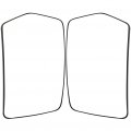 Ocpty Left And Right Side Mirror Glass Replacement Fit For 2004-2010d F-150 2006-2008 For Lincoln Mark Lt With Heated Chrome