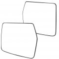 Ocpty Left And Right Side Mirror Glass Replacement Fit For 2004-2010d F-150 2006-2008 For Lincoln Mark Lt With Heated Chrome