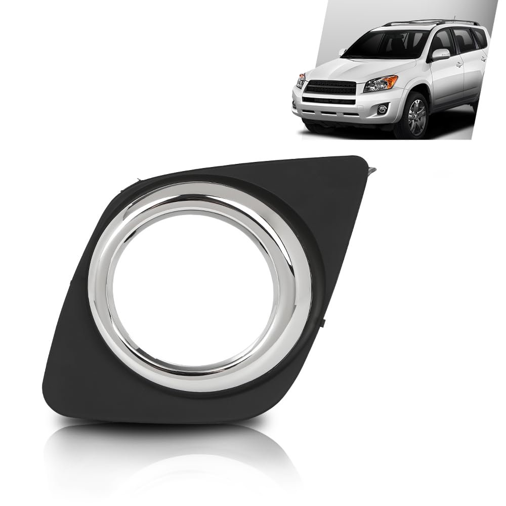 Left Front Bumper Fog Light Cover Trim For Toyota Rav4 2009-2013 521280r040 521280r010