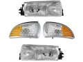 Headlight And Cornering Light Kit 4 Piece For 1991-1996 Chevy Caprice 