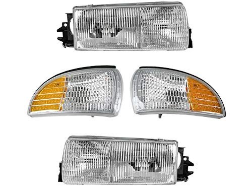 Headlight And Cornering Light Kit 4 Piece For 1991-1996 Chevy Caprice