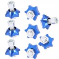 Uxcell Truck Car Star Design License Plate Decor Bolt Screws Caps Blue 8pcs