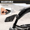 Side View Mirrors For Can Am Maverick X3 Max Xrs Xds Turbo R Rr 2017 2026 Adjustable Foldable Convex Mirror Set 7 In X 3 5