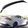 1pc Rear Trunk Spoiler Wing Carbon Fiber Glossy Black For 2012-2019 Lexus Is200 Is250 Is350 Is300