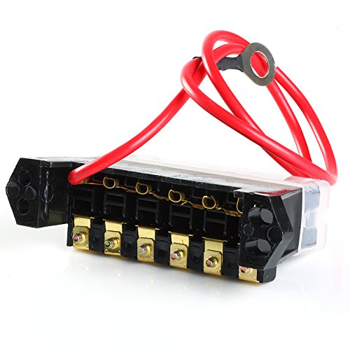 6-gang Atc Fuse Distribution Block Automotive Atv Golf Cart Fbatc614h