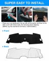 Autorder Dashboard Cover Mat For 2023 2024 Honda Cr-v Crv Accessories Flannel Dash Sunshade Glare Uv Rays Protector