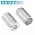 Uxcell 8pcs Car Aluminum Cylindrical Air Conditioner Pipe Joint Fitting Sleeve 10mm 16mm Hole Dia