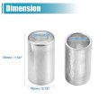 Uxcell 8pcs Car Aluminum Cylindrical Air Conditioner Pipe Joint Fitting Sleeve 10mm 16mm Hole Dia