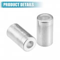 Uxcell 8pcs Car Aluminum Cylindrical Air Conditioner Pipe Joint Fitting Sleeve 10mm 16mm Hole Dia