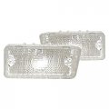 Clear Park Light Lenses For 1970 Chevy Chevelle Left And Right Pair 