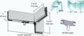 Crl Brushed Stainless Finish Left Hand Sidelite Transom Patch With Support Fin Bracket And Int300 Insert 