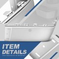 Auto Dynasty Rear Bumper End Caps Cover With Parking Sensor Holes Compatible Silverado Sierra 1500 2500hd 3500hd Fleetside