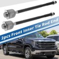 2 Pcs Front Inner Tie Rod Ends Kit Suspension Steering End For Gmc Sierra 1500 1999-2006 2wd Chevrolet Silverado 1 Drag Link No