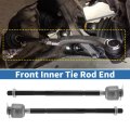 2 Pcs Front Inner Tie Rod Ends Kit Suspension Steering End For Gmc Sierra 1500 1999-2006 2wd Chevrolet Silverado 1 Drag Link No