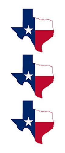 3 Texas State Map Flag Hard Hat Biker Helmet Stickers Decal
