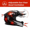 Tcmt Dot Youth Kids Motocross Offroad Street Helmet Full Face Motorcycle Atv Dirt Bike Gloves Goggles