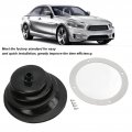 Shift Dust Cover Gear Handbrake Lever Boot Plate Kit Dustproof Black Rubber Round 5 250in 13 3cm Universal