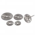 Aexit 5pcs Hss Abrasive Wheels Discs Rotary Cutting Wheel Cut Off Cutter Disc Silver Tone Flap W Mandrel