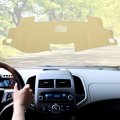 X Autohaux Car Dashboard Cover Beige Polyester Non-slip Mat Protector Carpet Sun Proof For Toyota Camry 2012-2017 2 5l