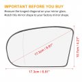 X Autohaux Car Rearview Mirror Glass Replacement W Backing Plate Heated Left Side Driver For Mercedes-benz E500 E320 E55 Amg